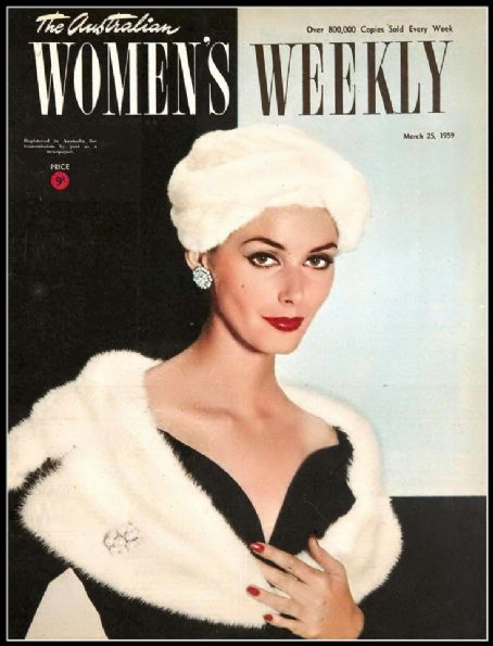 Lucinda Hollingsworth, Women's Weekly Magazine 25 March 1959 Cover ...