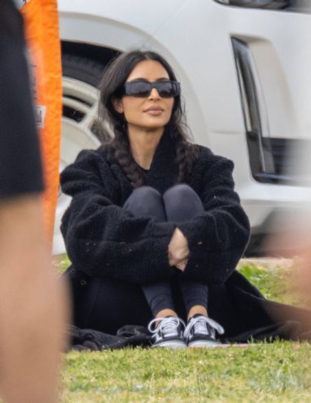 Kim Kardashian – Takes her son Saint to soccer game in Los Angeles