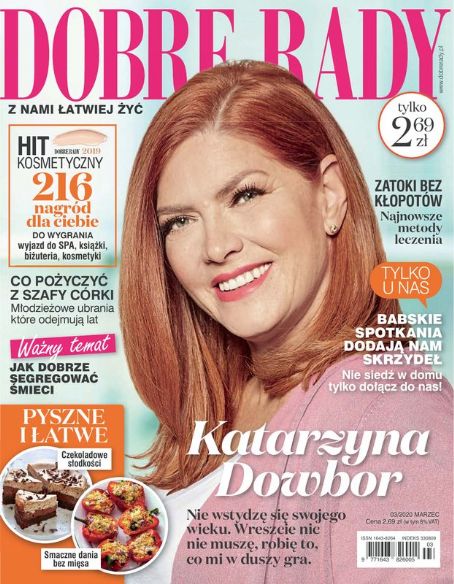 Katarzyna Dowbor Dobre Rady Magazine Cover Poland March 2020 Famousfix Com Post