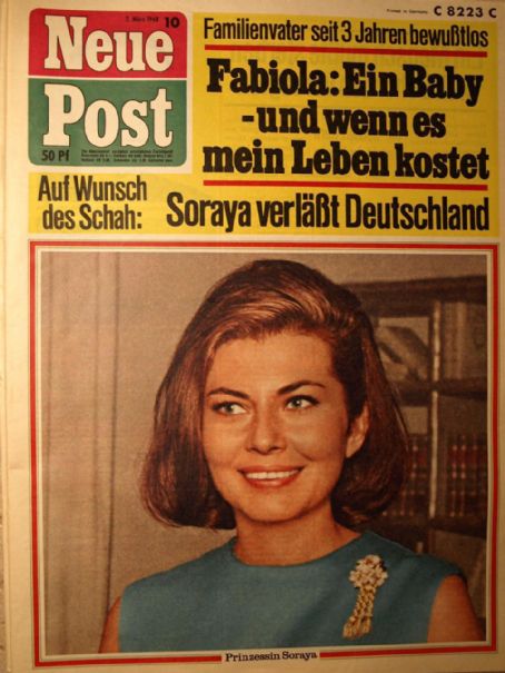 Princess Soraya, Neue Post Magazine 02 March 1968 Cover Photo - West ...