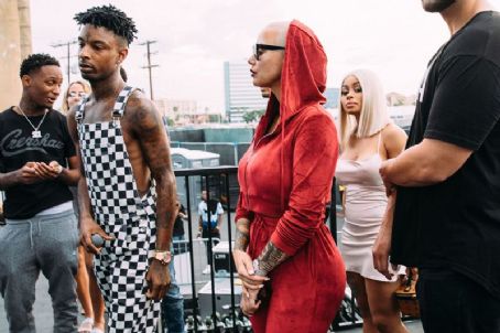 Blac Chyna, Amber Rose, and 21 Savage at the Day 'n' Night festival in Anaheim, California - September 10, 2017