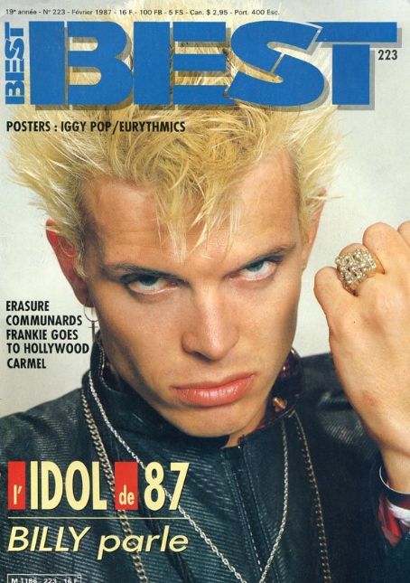 Billy Idol Magazine Cover Photos - List of magazine covers featuring ...