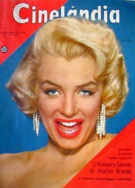 Marilyn Monroe, Cinelandia Magazine September 1954 Cover Photo - Brazil