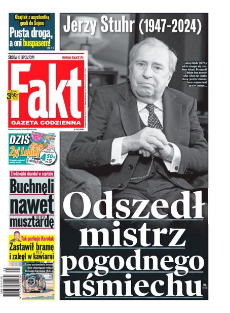 Jerzy Stuhr - Fakt Magazine Cover [Poland] (10 July 2024)