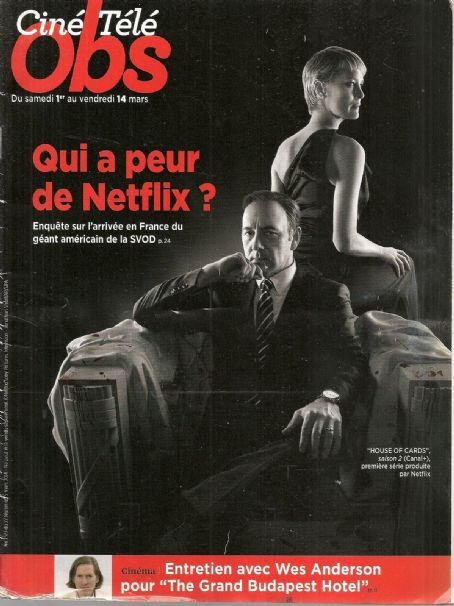 House of Cards - Télé Ciné Obs Magazine Cover [France] (27 February 2014)