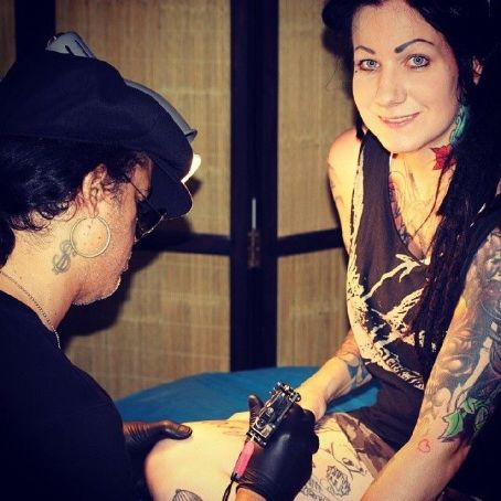 my first tattoo, Slash's guitar by Karl Briggs at Stay True : r/tattoos