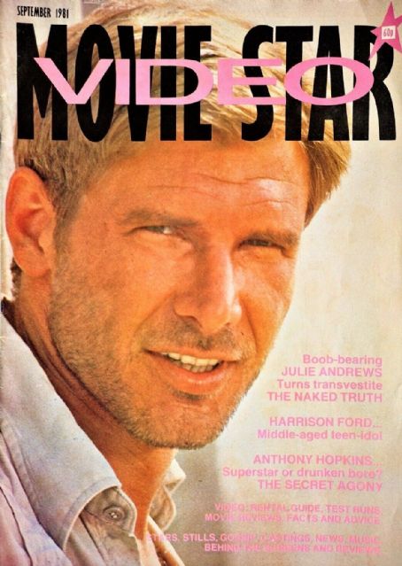 Harrison Ford, Movie Star Magazine September 1981 Cover Photo - United ...