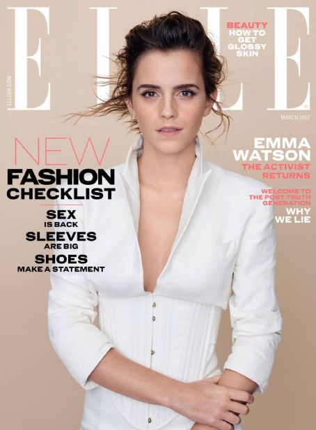 Emma Watson, Elle Magazine March 2017 Cover Photo - United Kingdom