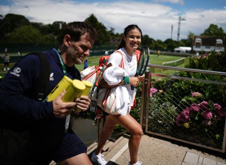 Emma Raducanu – Seen At Practice Session At Wimbledon 2024 - FamousFix