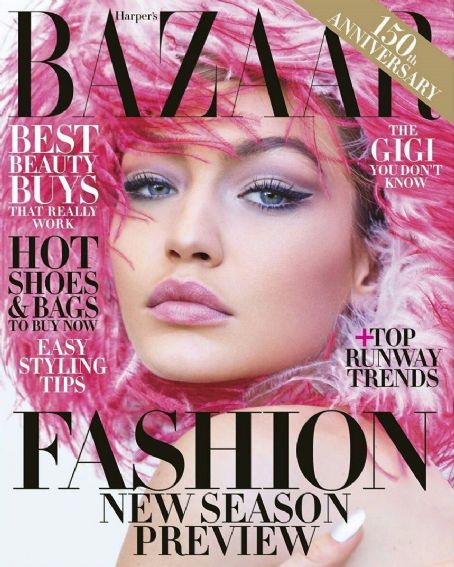 Gigi Hadid, Harper's Bazaar Magazine July 2017 Cover Photo - United States