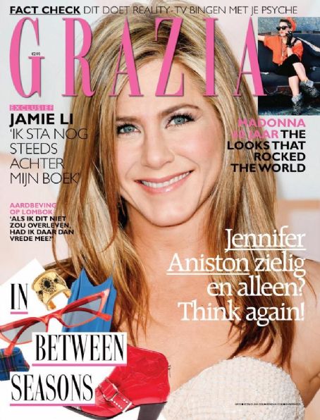 Jennifer Aniston, Grazia Magazine 15 August 2018 Cover Photo - Netherlands