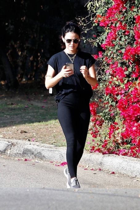 Lucy Hale – Steps out for daily exercise session in Studio City