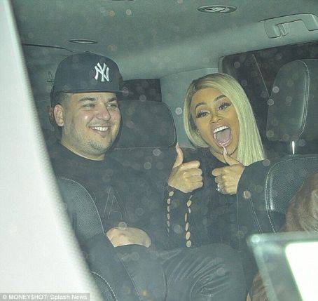 Blac Chyna and Rob Kardashian at Ace of Diamonds in West Hollywood ...