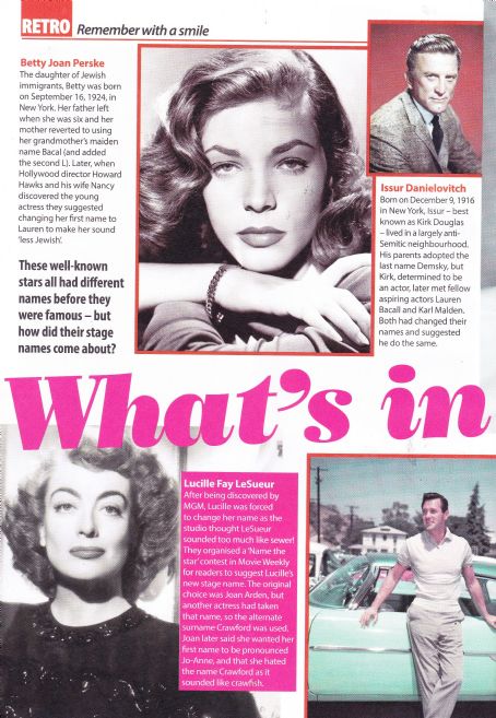 Lauren Bacall - Yours Retro Magazine Pictorial [United Kingdom] (13 October 2016)