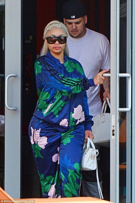 Blac Chyna and Rob Kardashian Leaving The SLS Hotel in Miami Beach, Florida - May 14, 2016