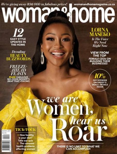 Lorna Maseko, Woman & Home Magazine August 2022 Cover Photo - South Africa
