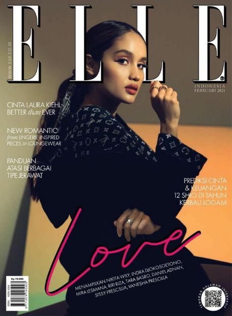 Cinta Laura Kiehl, Elle Magazine February 2021 Cover Photo - Indonesia