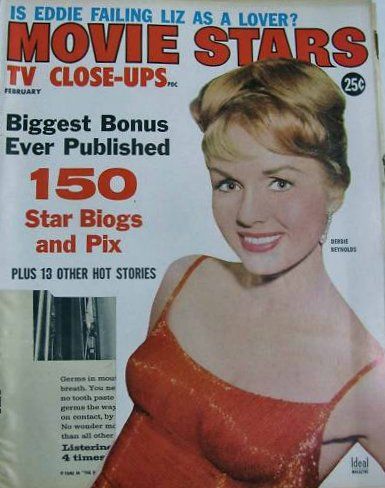 Debbie Reynolds, Movie Stars Magazine February 1960 Cover Photo ...