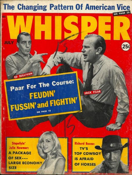 Julie Newmar - Whisper Magazine Cover [United States] (July 1961)