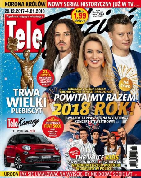 Barbara Kurdej, Michal Szpak, Rafal Brzozowski, Tele Tydzień Magazine ...