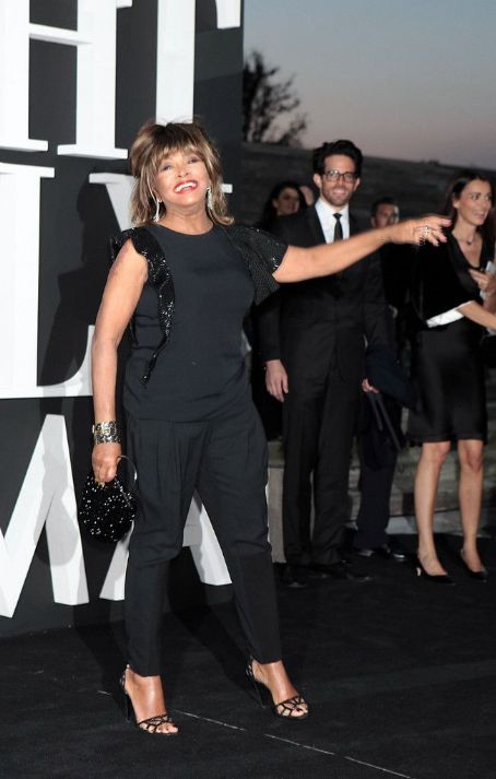 Tina Turner wears Giorgio Armani Giorgio Armani Hosts One Night