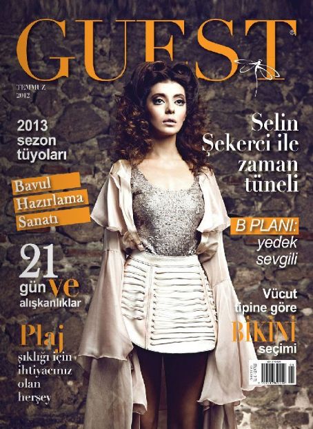 Selin Sekerci, Guest Magazine July 2012 Cover Photo - Turkey