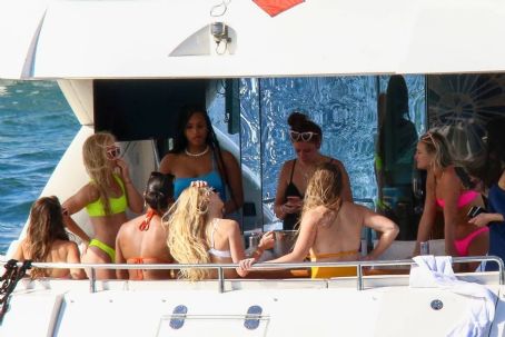 Brittany Matthews – Seen on a boat with her girlfriends in Miami