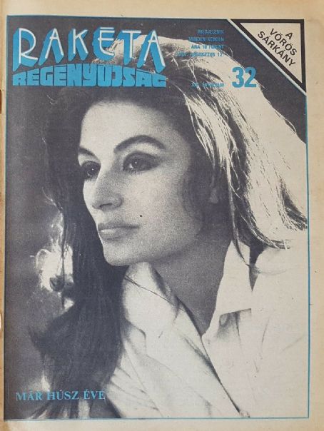 Anouk Aimée - Rakéta Regényújság Magazine Cover [Hungary] (12 April 1986)