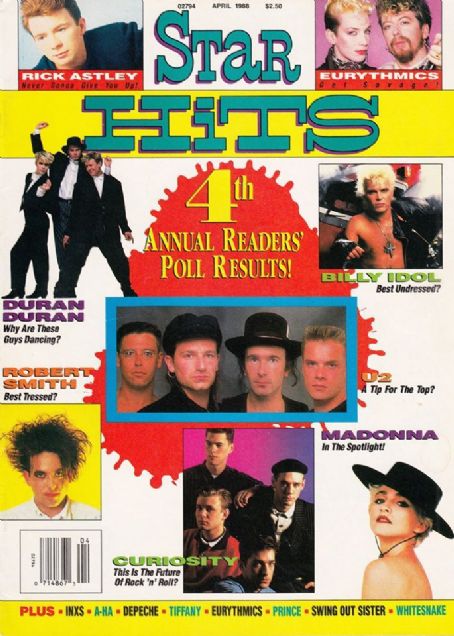 Billy Idol - Star Hits Magazine Cover [United States] (April 1988)