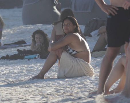 Michelle Rodriguez – In a bikini in Tulum