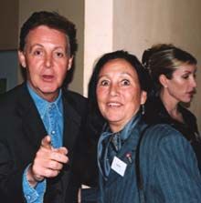 Paul McCartney and Julie Felix