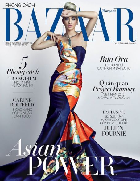 Rita Ora, Harper's Bazaar Magazine March 2016 Cover Photo - Vietnam