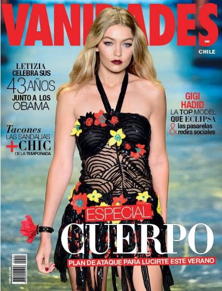 Gigi Hadid, Vanidades Magazine 02 October 2015 Cover Photo - Chile