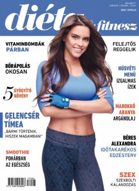 Timea Gelencser Dieta Fitnesz Magazine April 17 Cover Photo Hungary
