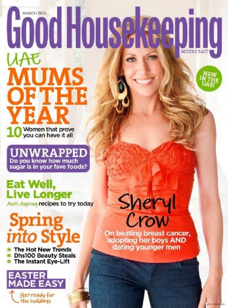 Sheryl Crow, Good Housekeeping Magazine March 2012 Cover Photo - United