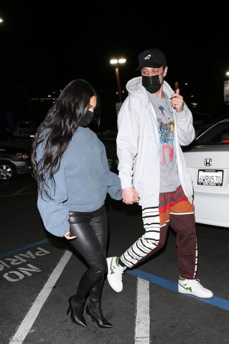 Kim Kardashian – With Pete Davidson leaving Jon and Vinny’s Fairfax after dinner in Beverly Hills