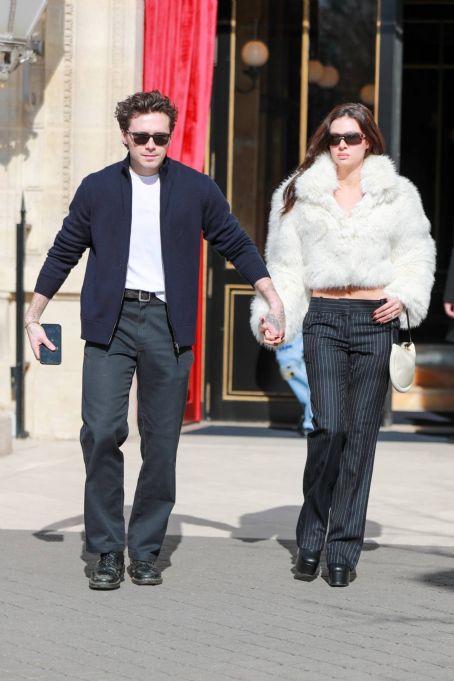 Nicola Peltz – With Brooklyn Beckham at Victoria’s big show during Paris Fashion Week