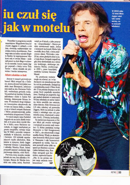 Mick Jagger - Retro Magazine Pictorial [Poland] (January 2019)