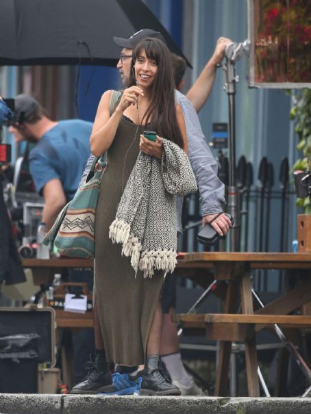 Oona Chaplin on the set of ‘My Dinner With Herve’ in London | Oona