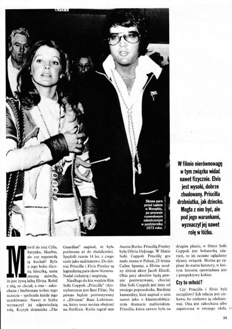 Priscilla Presley and Elvis Presley - VIVA Magazine Pictorial [Poland] (18 January 2024)