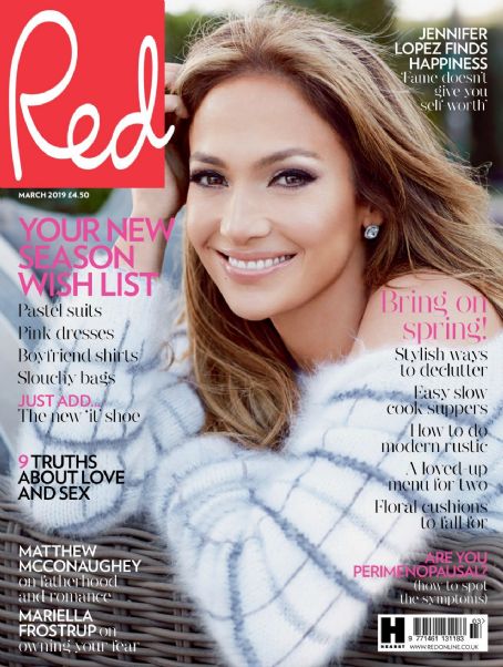 Jennifer Lopez - Red Magazine Cover [United Kingdom] (March 2019)
