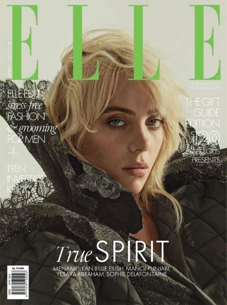 Billie Eilish, Elle Magazine November 2021 Cover Photo - Indonesia