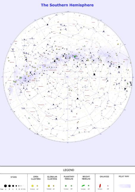 Southern celestial hemisphere