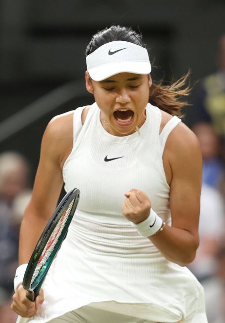 Emma Raducanu – Match against Maria Sakkari at Wimbledon 2024 – London