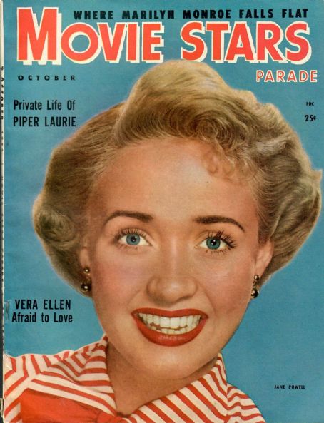 Jane Powell, Movie Stars Magazine October 1952 Cover Photo - United States