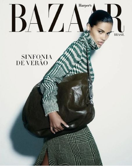 Tina Kunakey, Harper's Bazaar Magazine January 2024 Cover Photo - Brazil