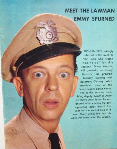 Don Knotts The Detroit News Tv Magazine Pictorial [united States] 24 May 1964 Famousfix