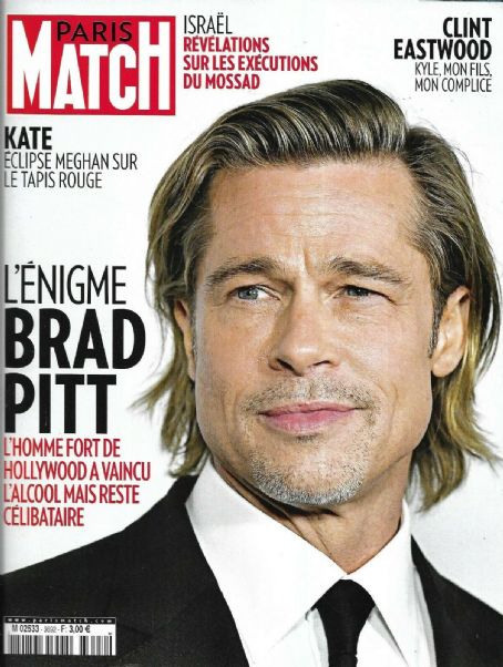 Brad Pitt, Paris Match Magazine 06 February 2020 Cover Photo - France