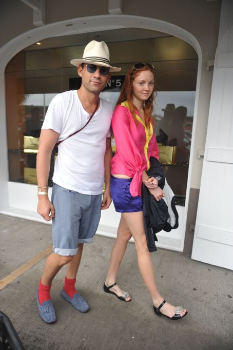 Lily Cole and Enrique Murciano shopping at Gustavia in St. Barthelemy - December 31, 2009