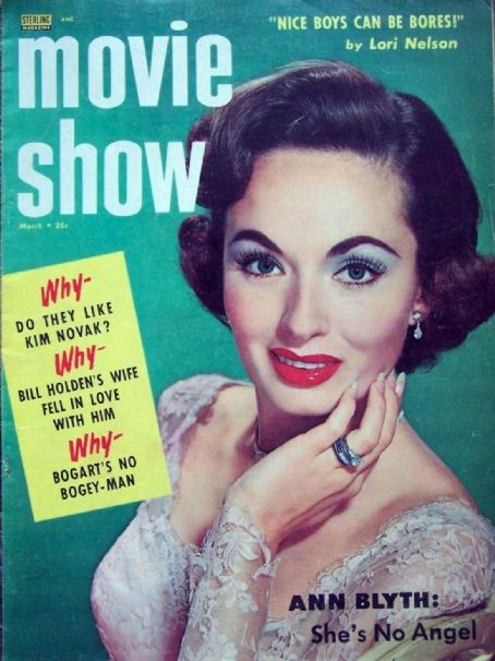 Ann Blyth, Movie Show Magazine March 1956 Cover Photo - United States